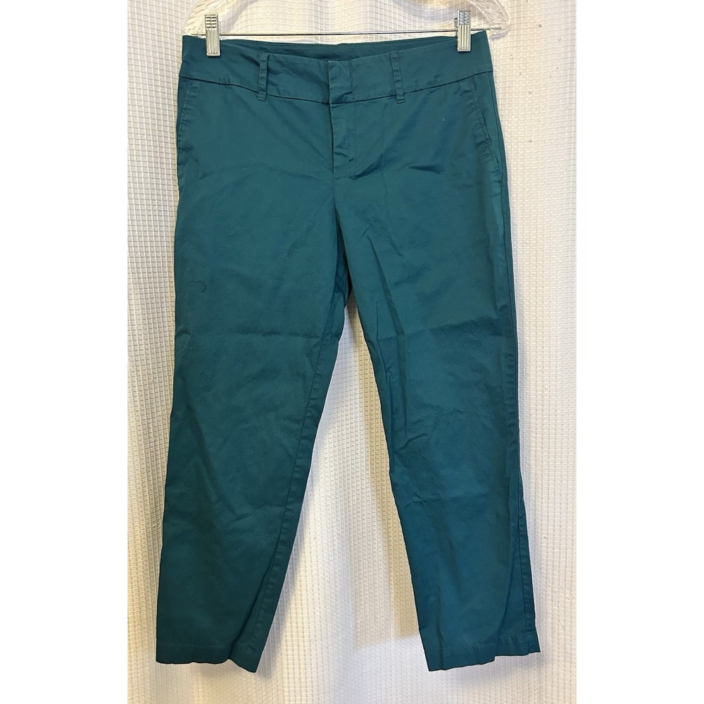 Kut From The Kloth Turquoise Blue Crop Trousers Womens 6
